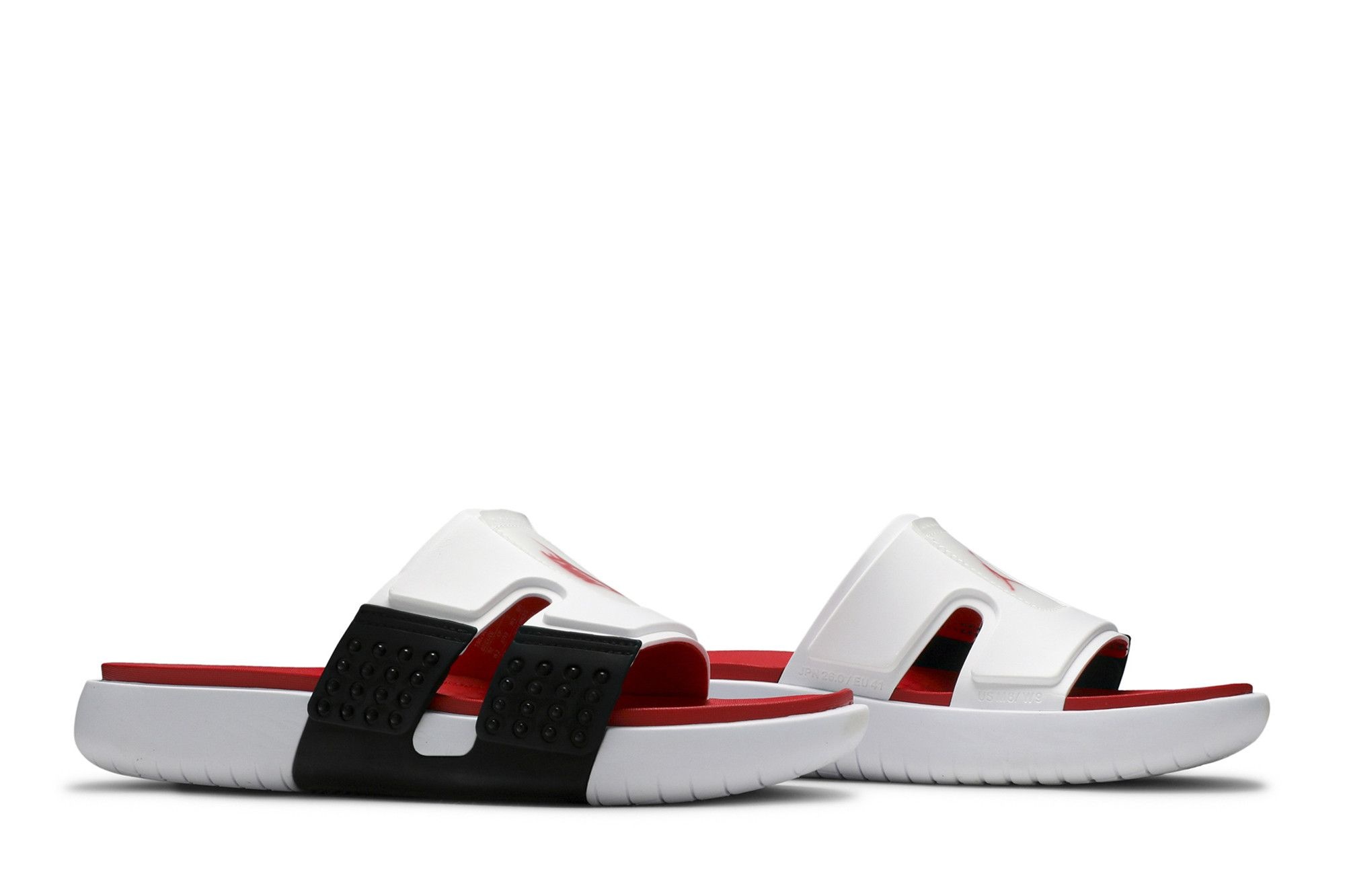 Jordan Hydro 8 Retro Slide 'White Black Fire' - 8