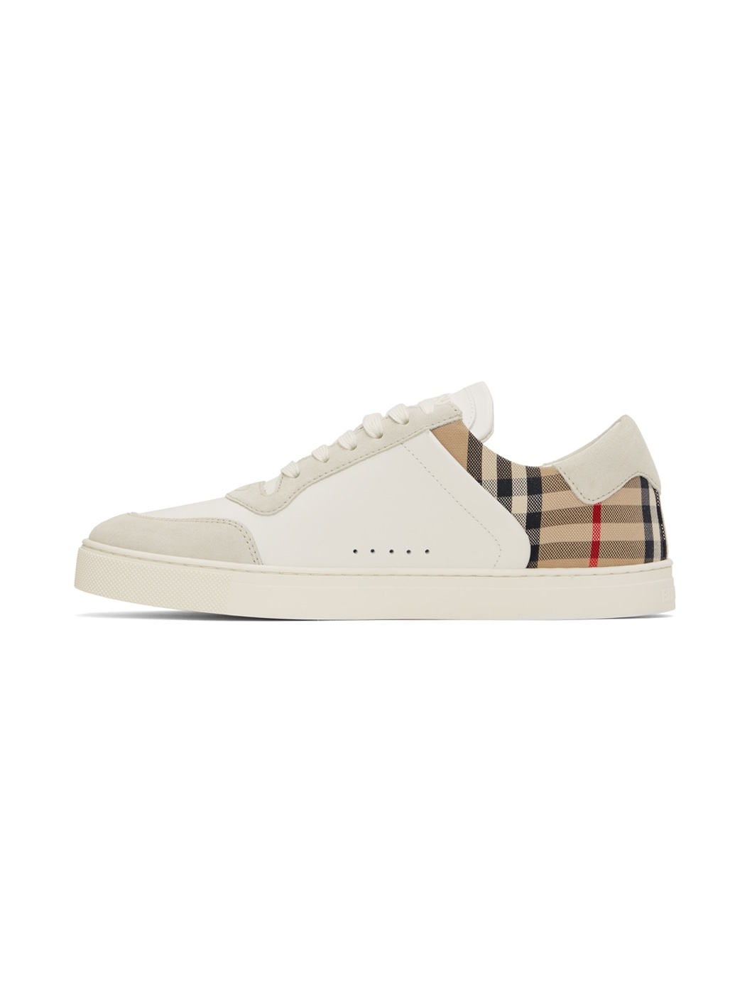 White Check Sneakers - 3