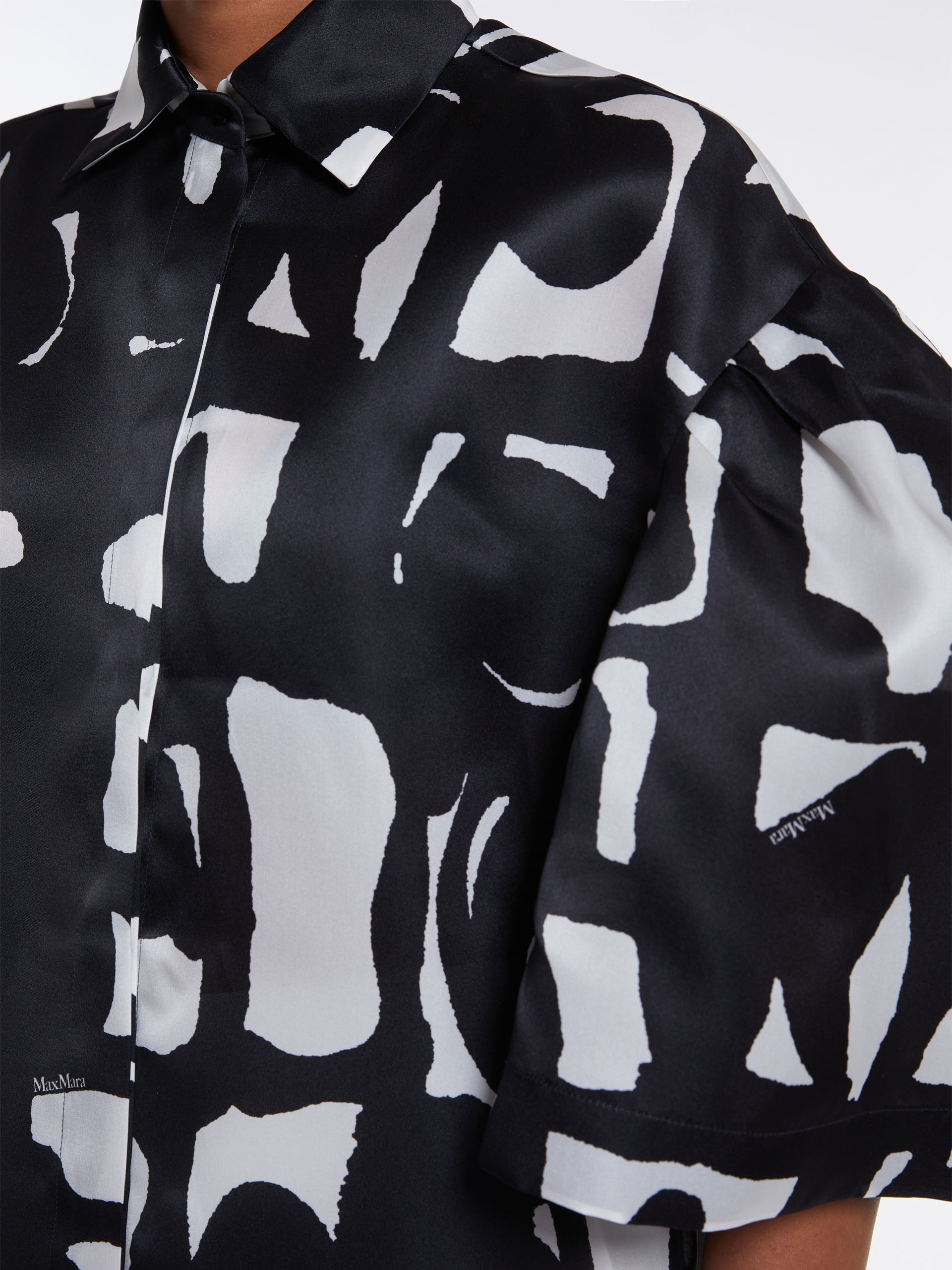 CARELLA Printed organza shirt - 5