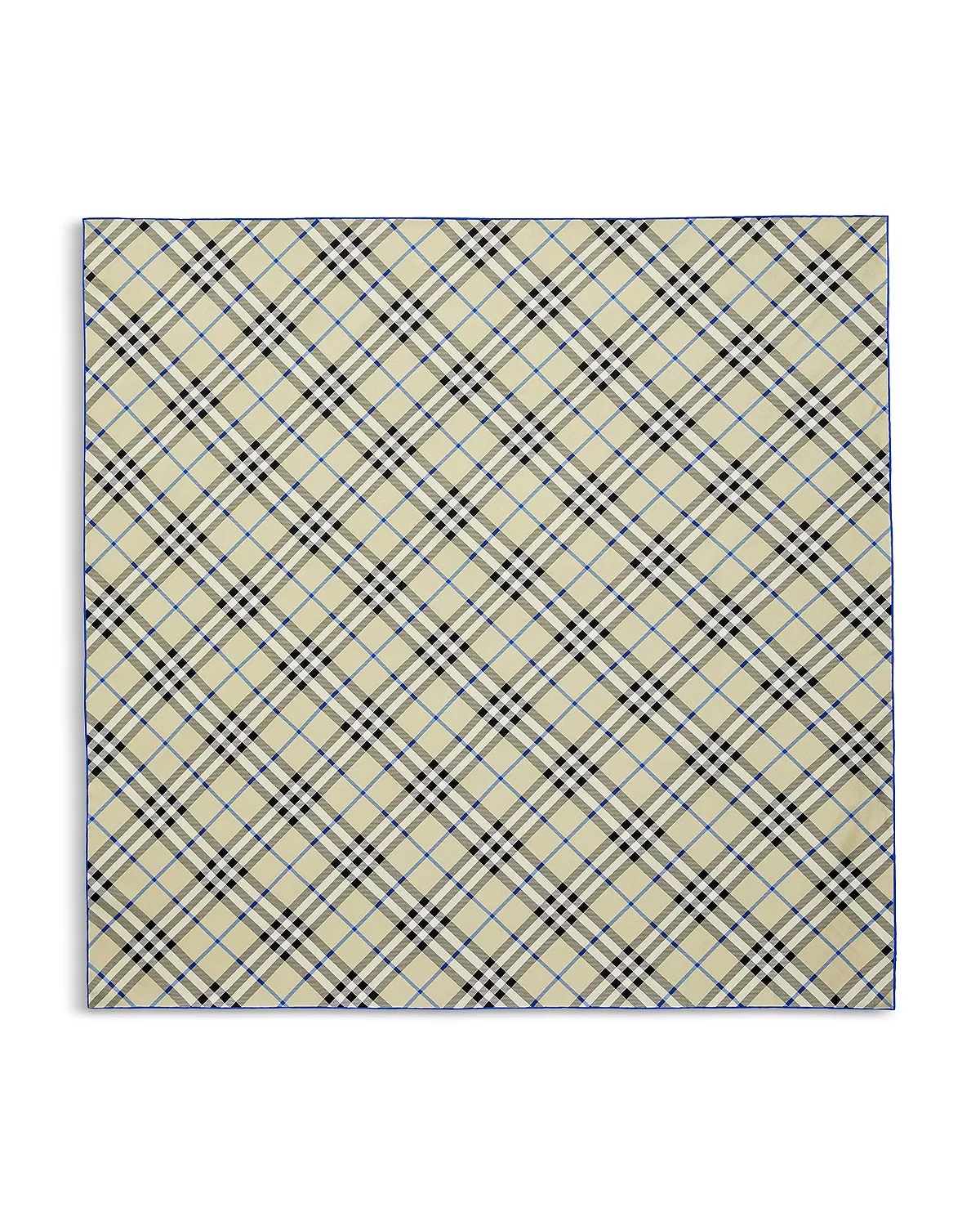 Check Silk Scarf - 7