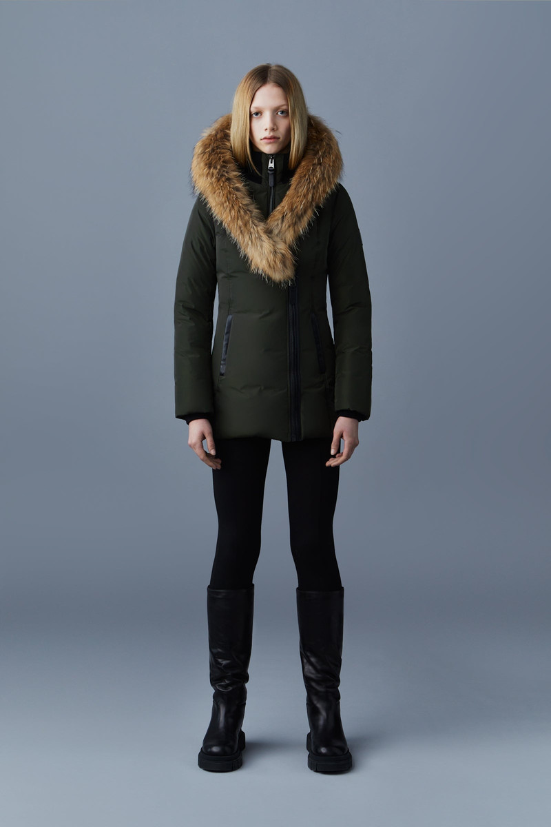 MACKAGE ADALI down coat with natural fur Signature Mackage Collar outlook