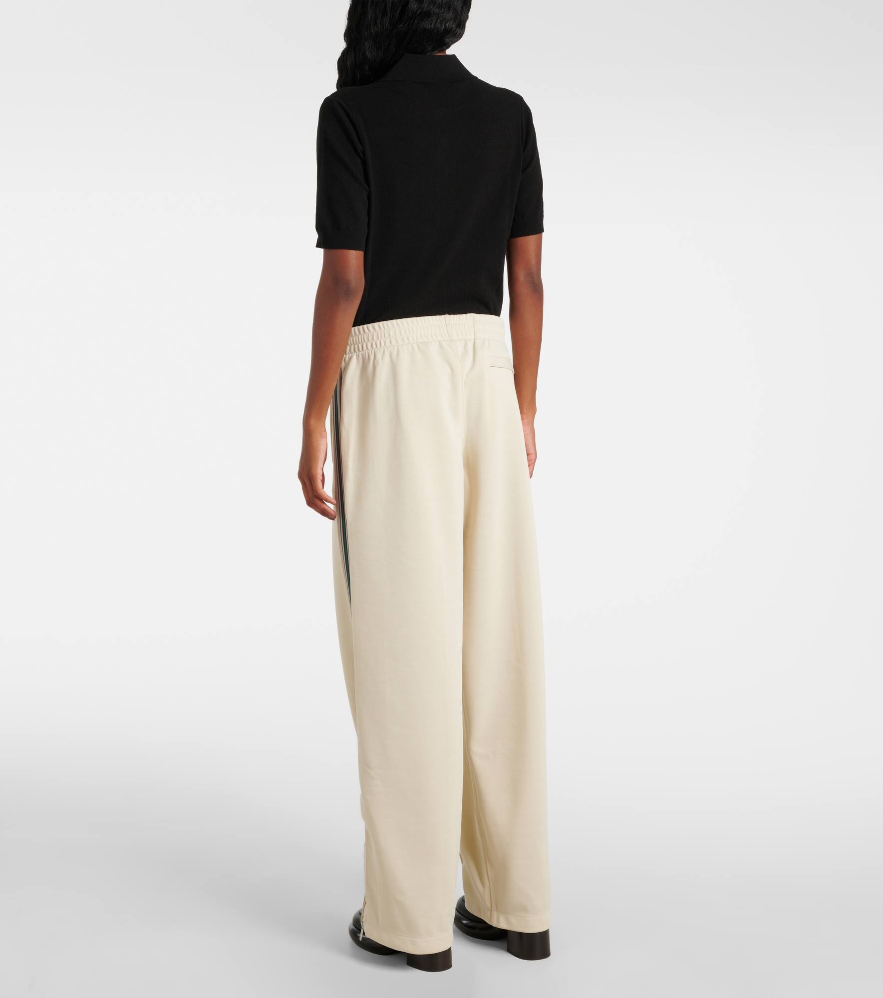 Logo jersey track pants - 3