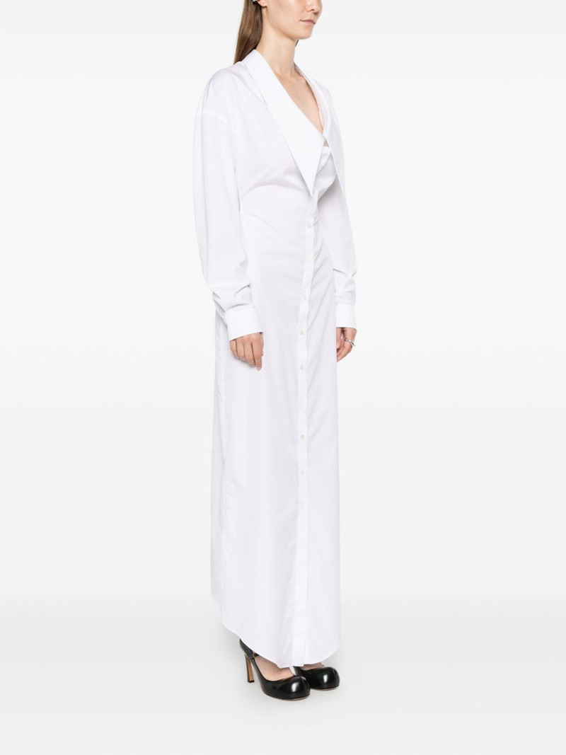 dragged neckline shirt dress 3