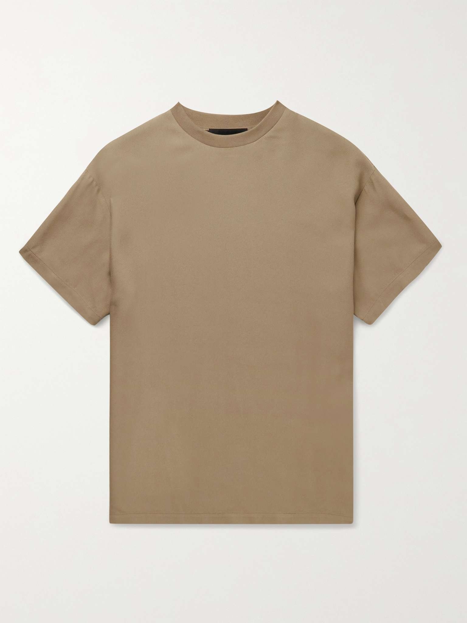 Oversized Satin-Crepe T-Shirt - 1