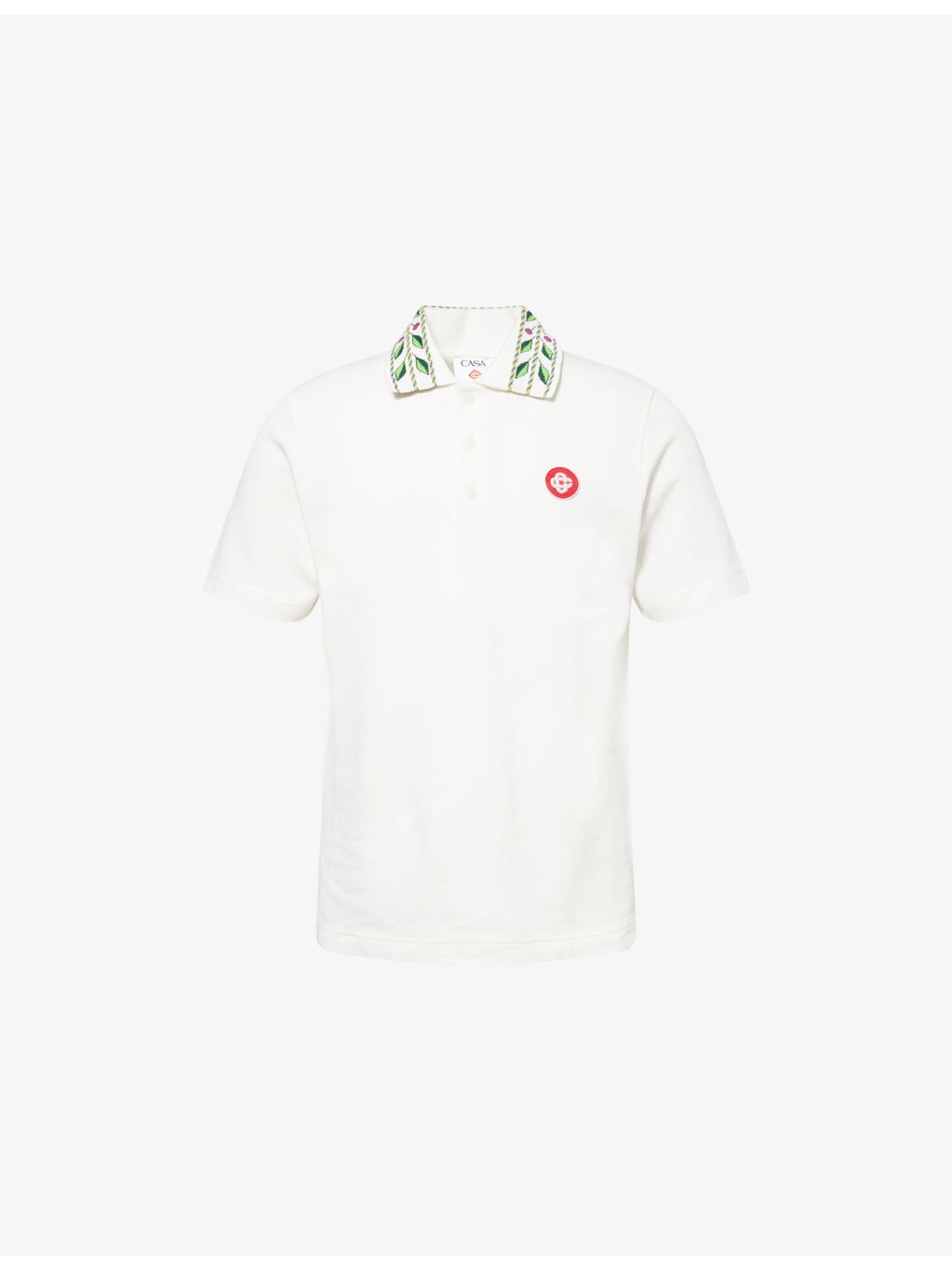 Laurel Logo-Patch Cotton-Pique Polo Shirt - 1