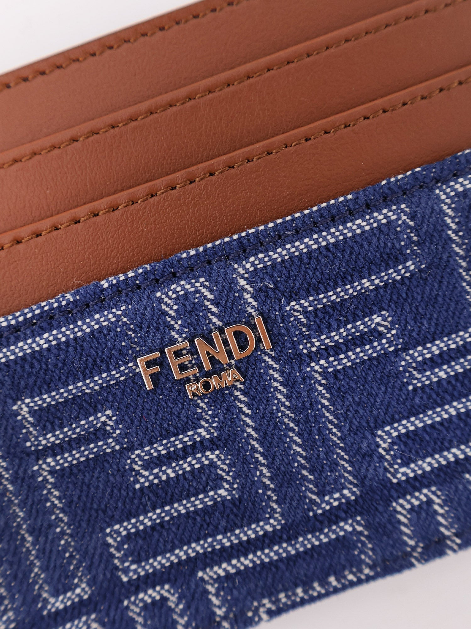 JACQUARD FF FABRIC CARDHOLDER WITH DENIM EFFECT - 3
