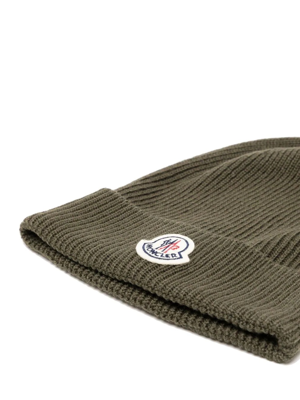 logo-patch ribbed beanie - 2