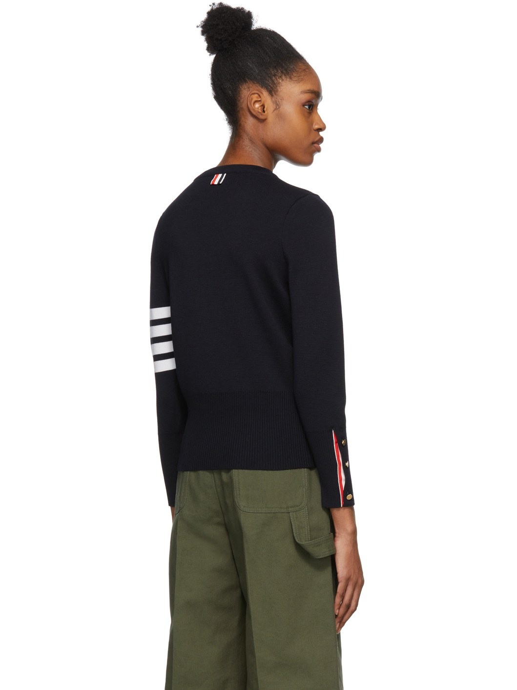 Navy Milano Classic Crewneck Pullover - 3