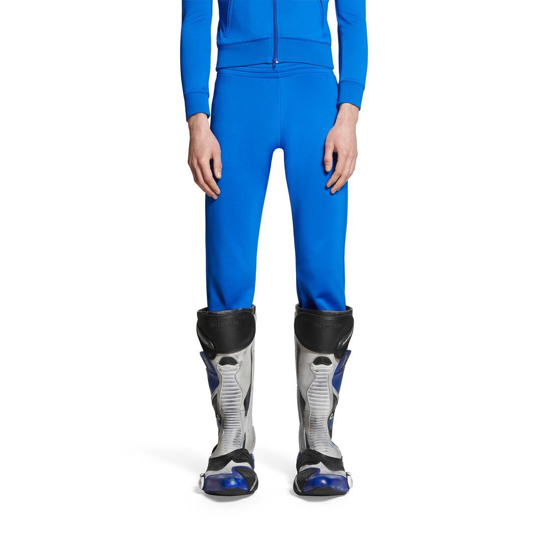 Low-waist Fitted Pants in Blue - 5