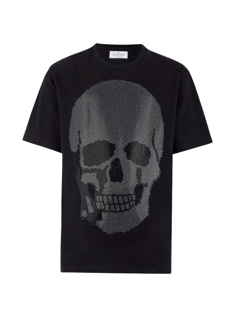 round neck skull stones T-shirt - 1