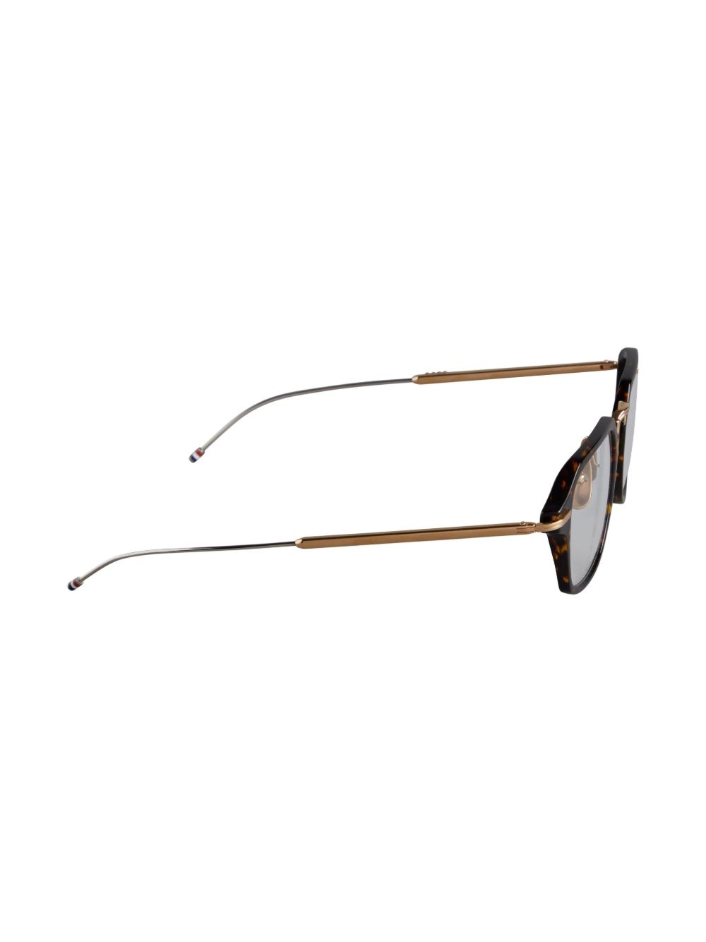 tortoiseshell rectangle-frame glasses - 2