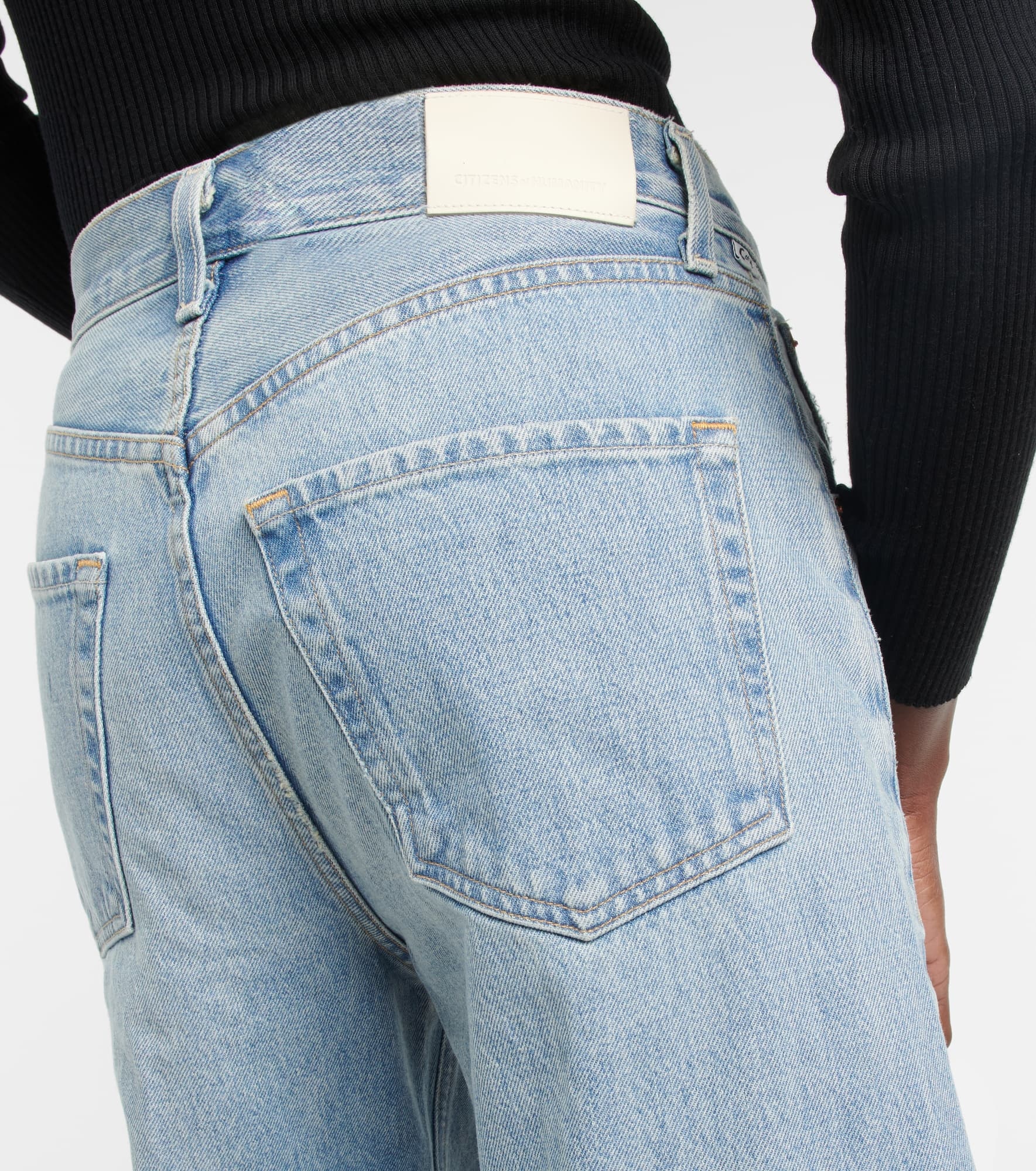 Ayla mid-rise cropped wide-leg jeans - 6