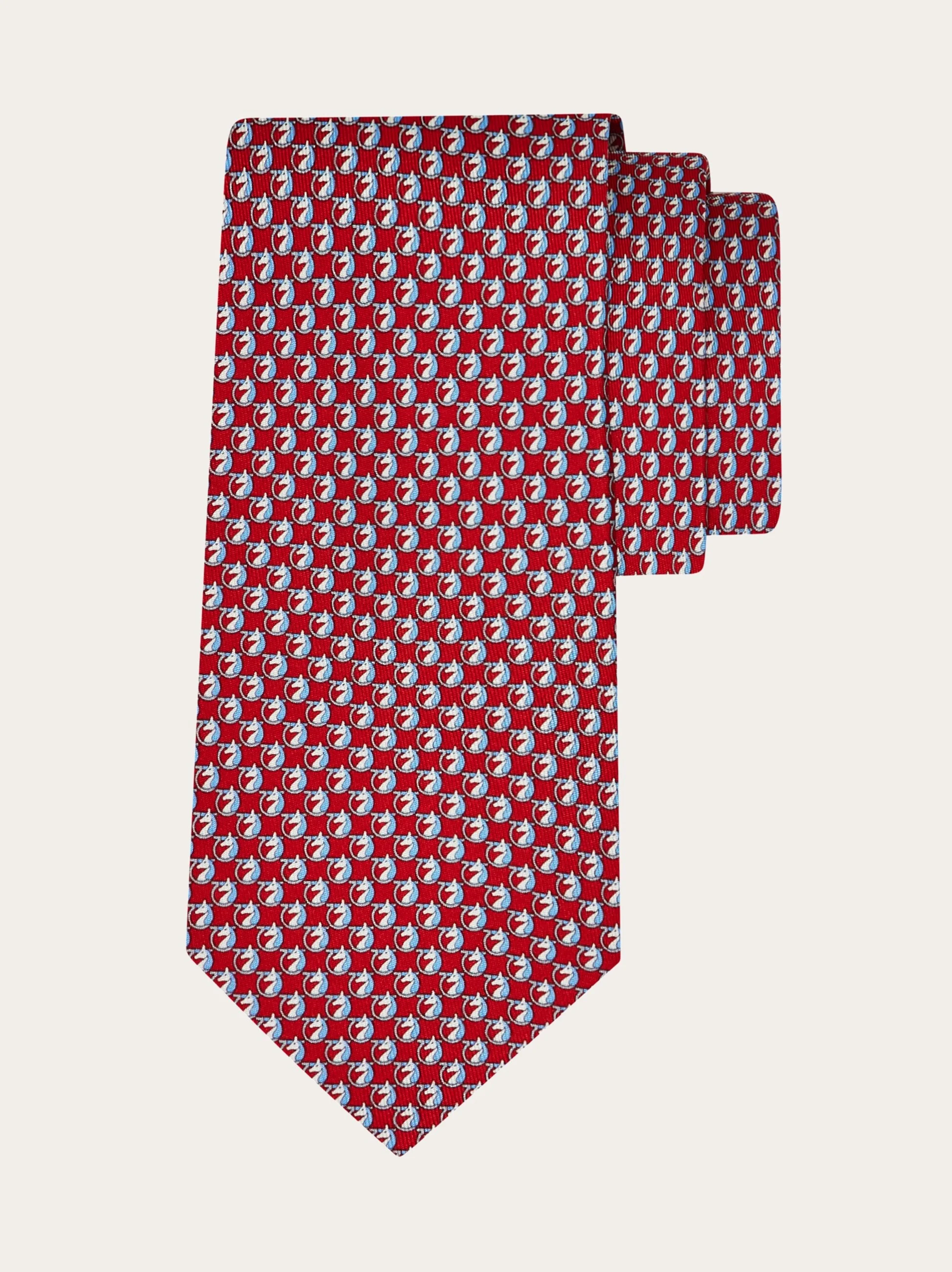 Pegasus print silk tie - 1