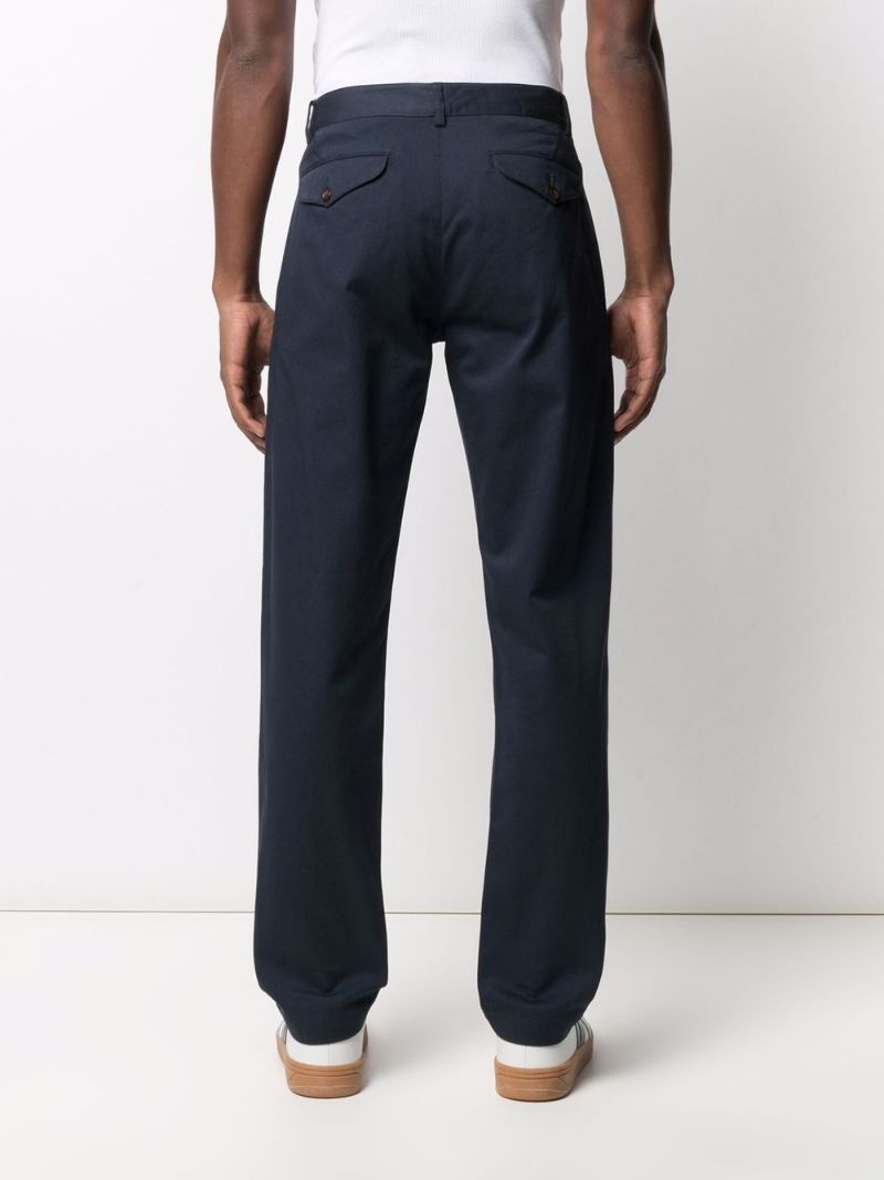 high-rise straight-leg trousers - 4