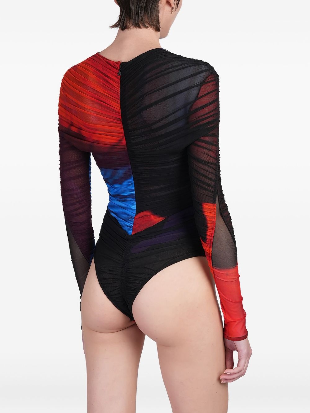 ruched long-sleeve bodysuit - 4
