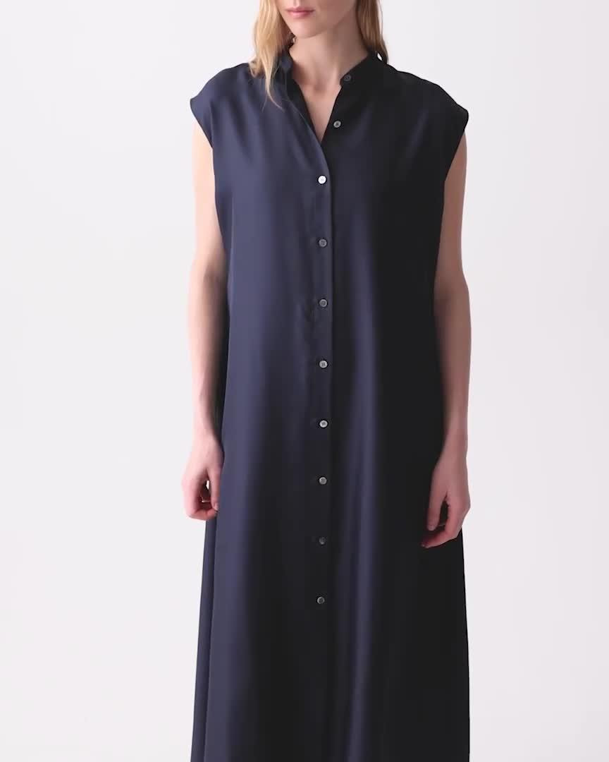 Convertible Wrap Dress in Mod Silk Twill - 7