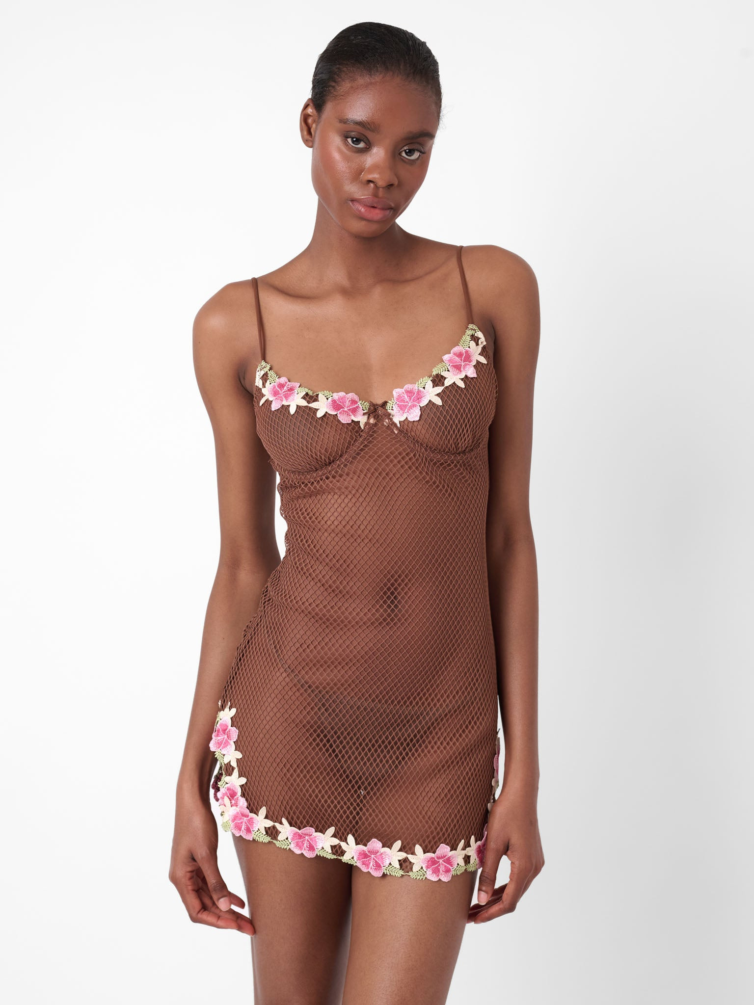 PEONY DRESS BROWN - 6