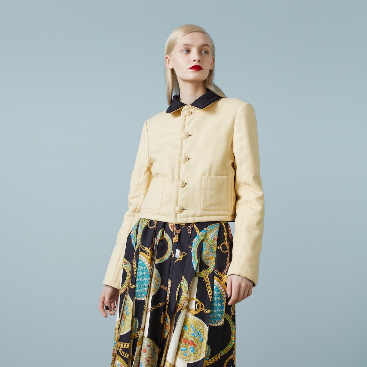 Reversible printed silk jacket - 4