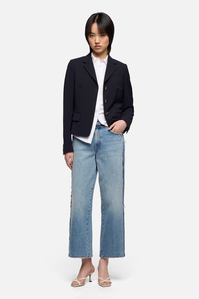 7 For All Mankind STOVEPIPE STRAIGHT ANKLE in MANKIND Sapphire Dust outlook