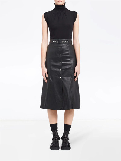 Prada a-line buttoned midi skirt outlook