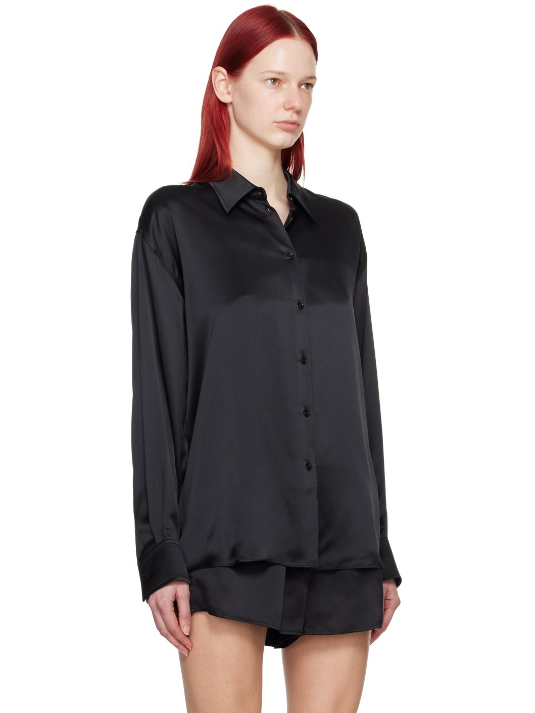 Black Cutout Shirt - 2