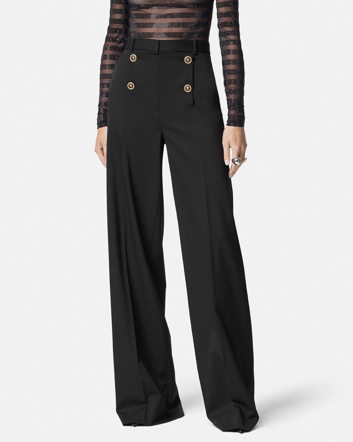 Marine Wide Leg Pants - 4