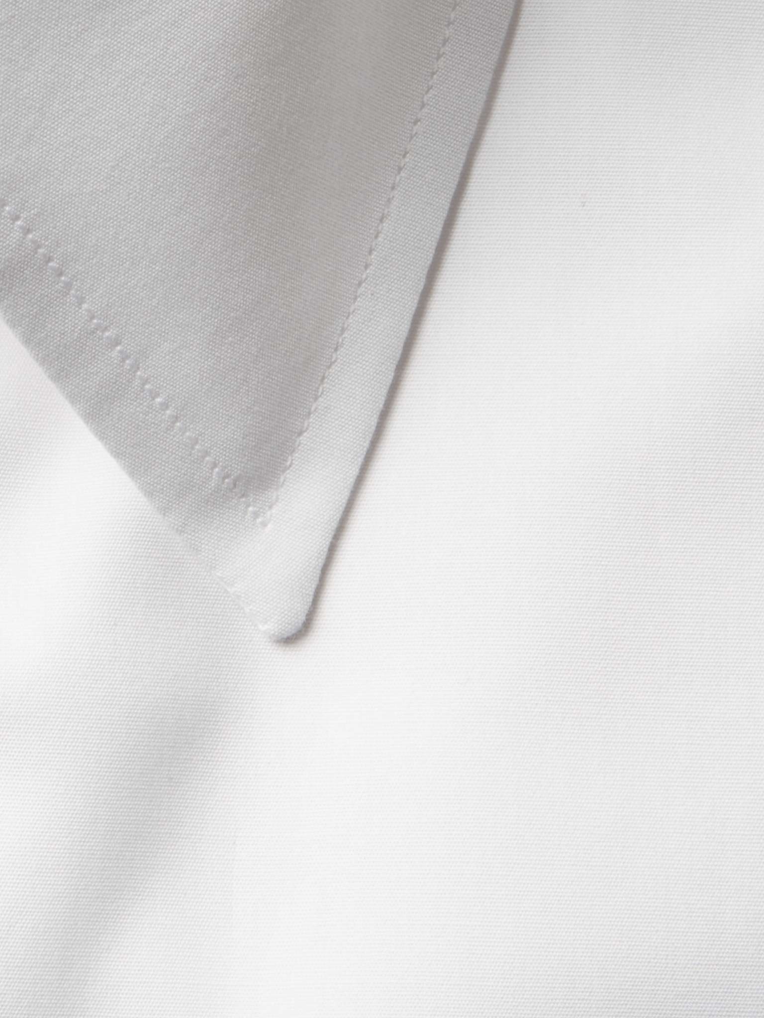 White Cotton-Poplin Shirt - 2