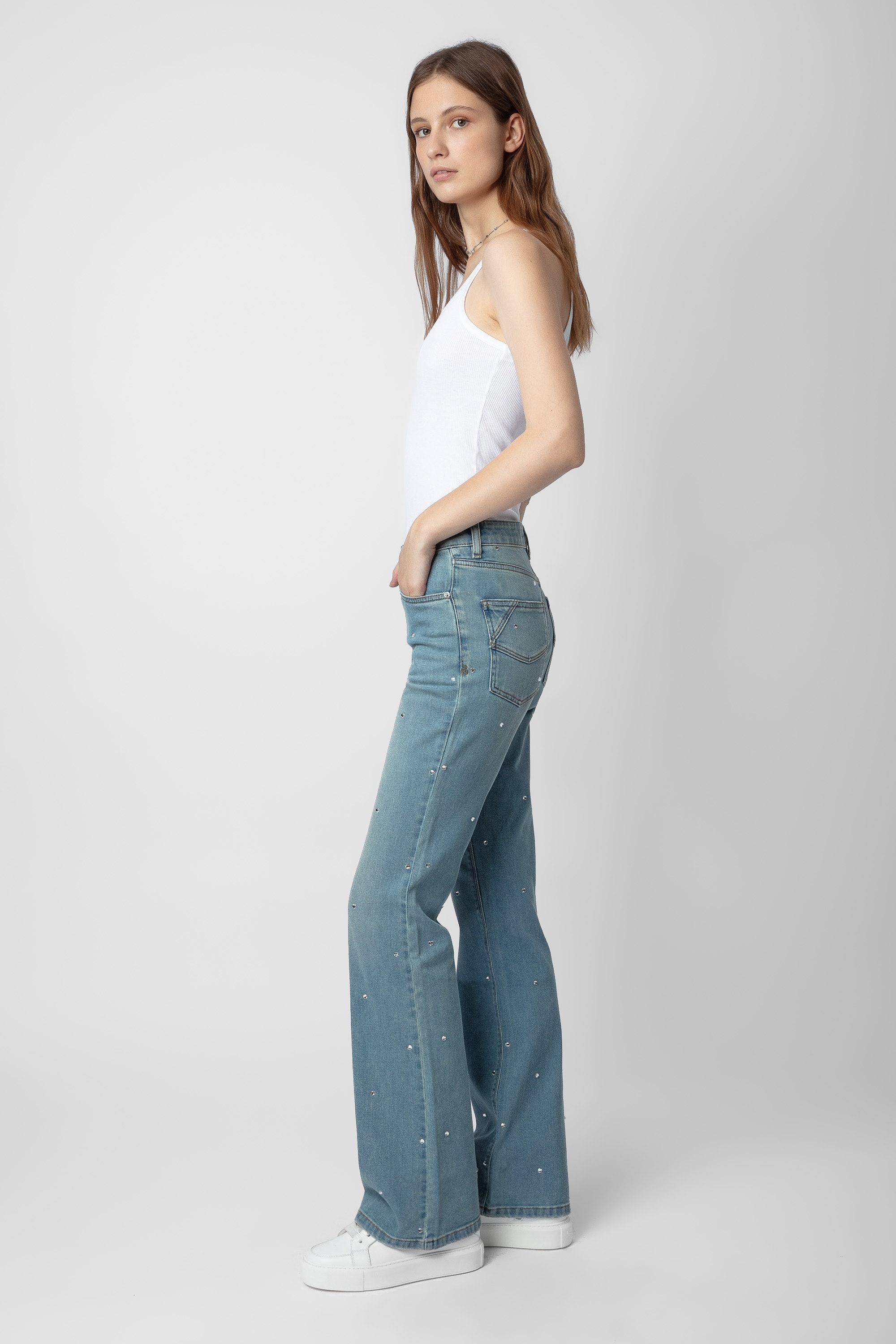Emile Diamanté Jeans - 4
