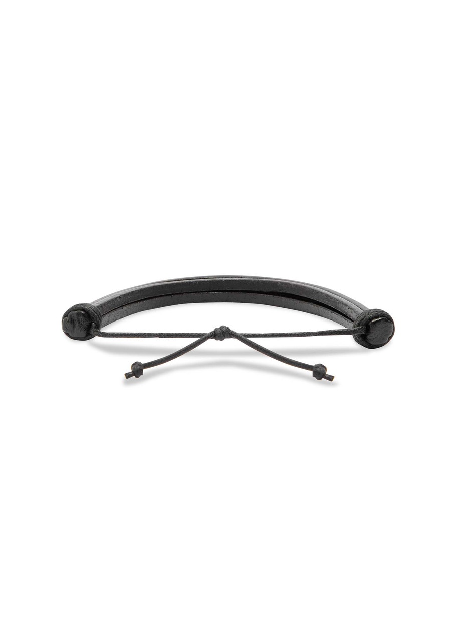 Saint Laurent Cassandre Logo Leather Bracelet - 3