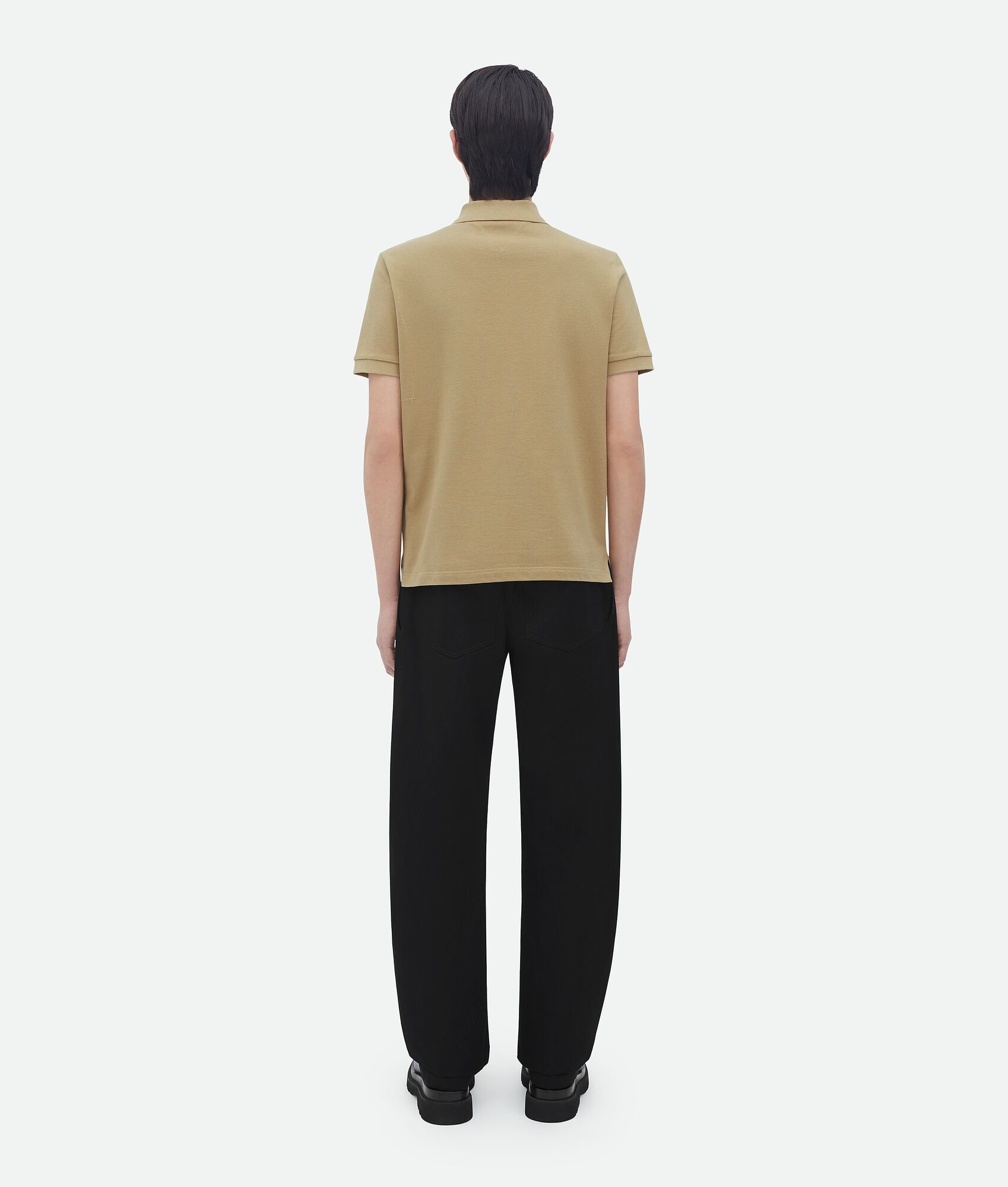 cotton piquet jersey polo - 3