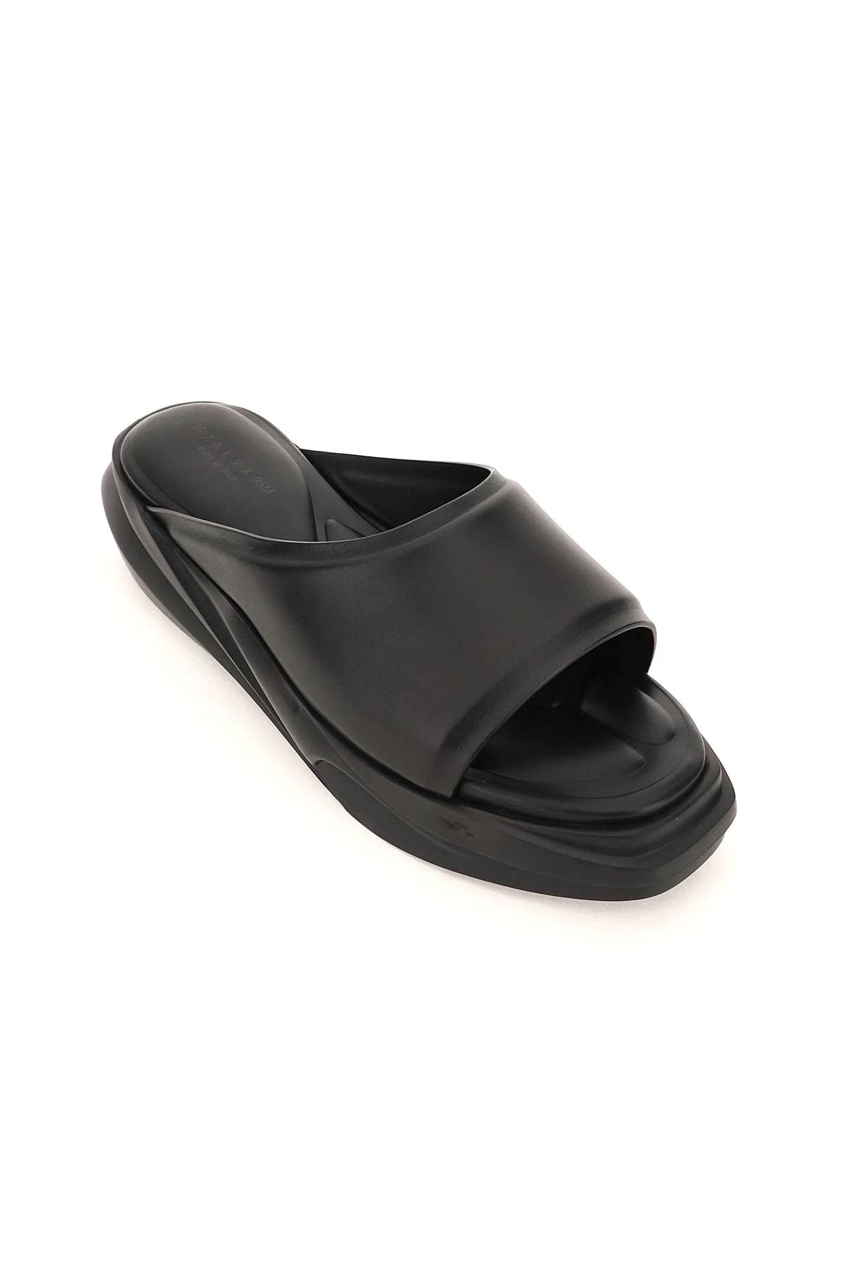 LEATHER MONO SLIDES - 4