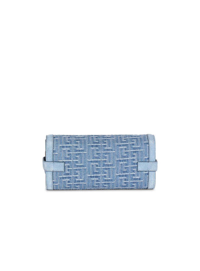 Suede and denim B-Buzz 23 clutch bag 4