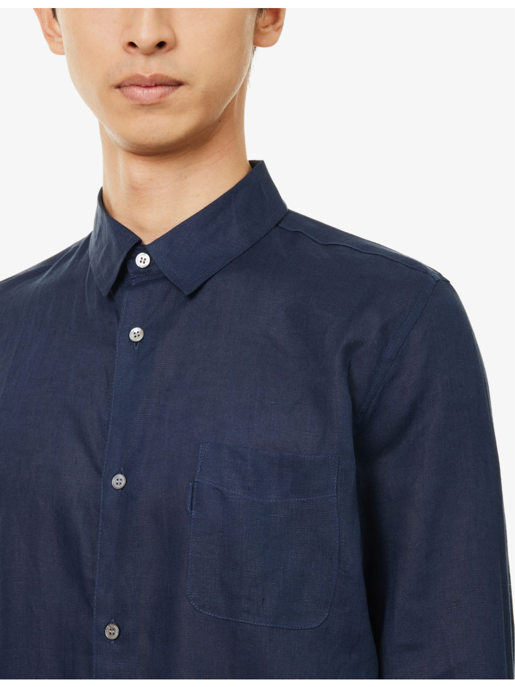 Monaco regular-fit linen shirt - 5