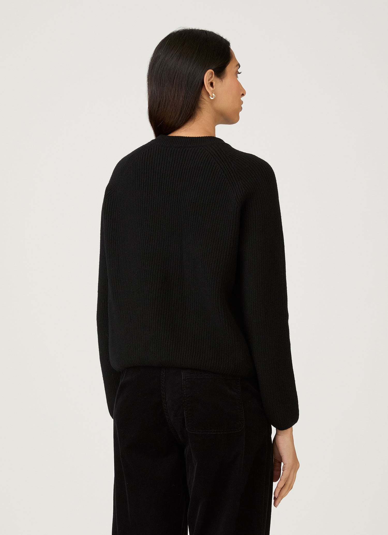 Wool Cashmere Rib Jumper - 3