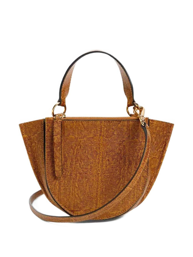 Hortensia lizard-effec satchel 4