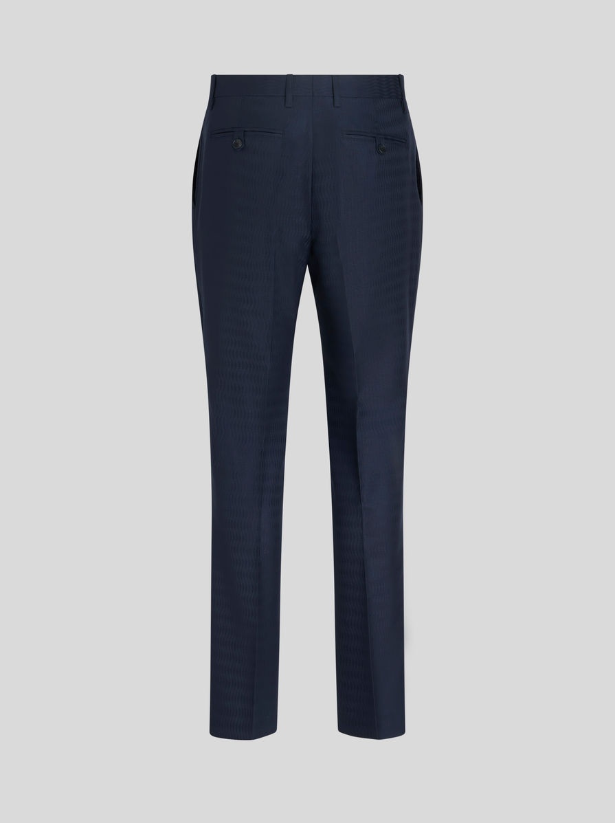 WOOL JACQUARD TROUSERS - 6