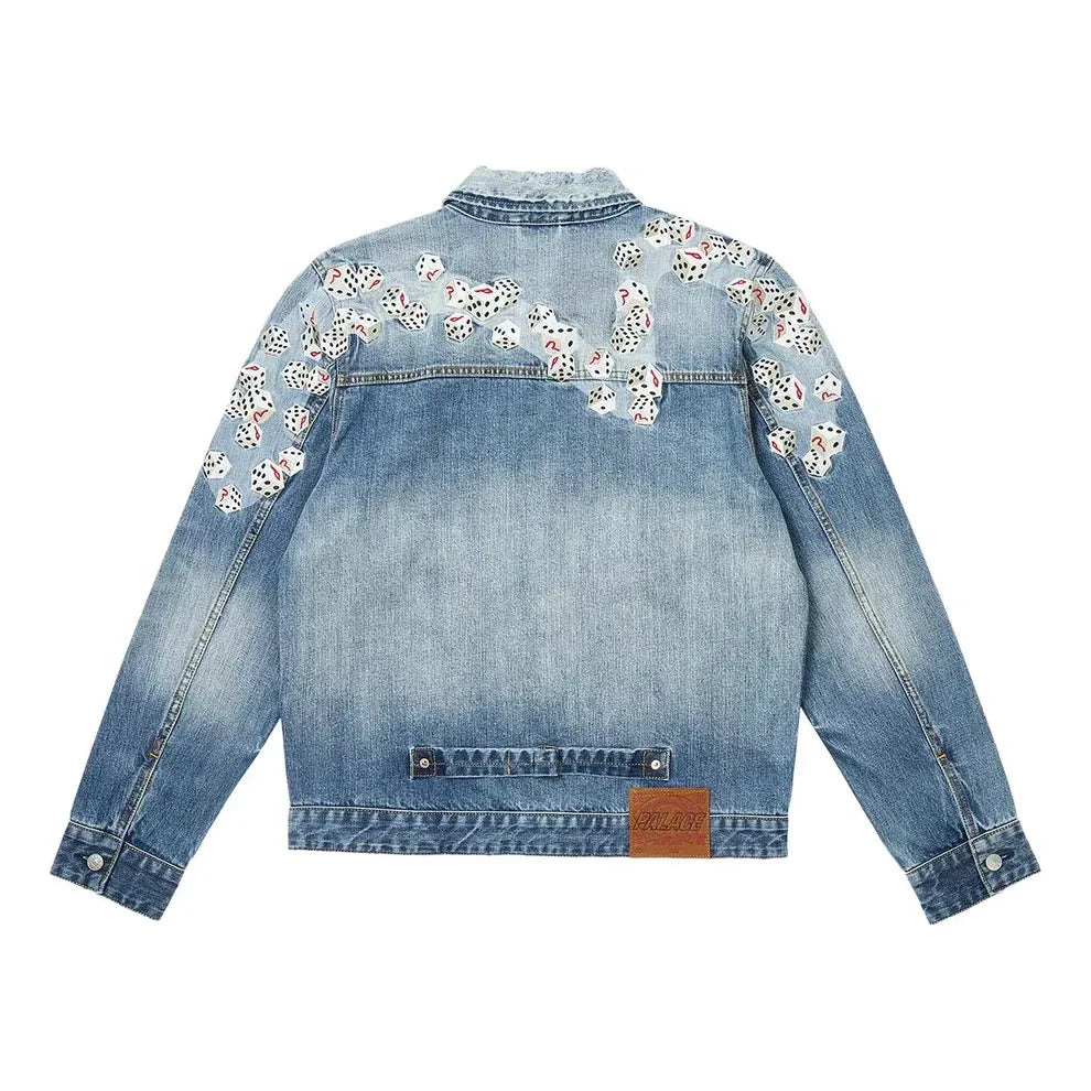 Palace x Evisu Dice Denim Jacket 'Light Wash' 2ESPAM4DJ1147XXDNINDL - 2