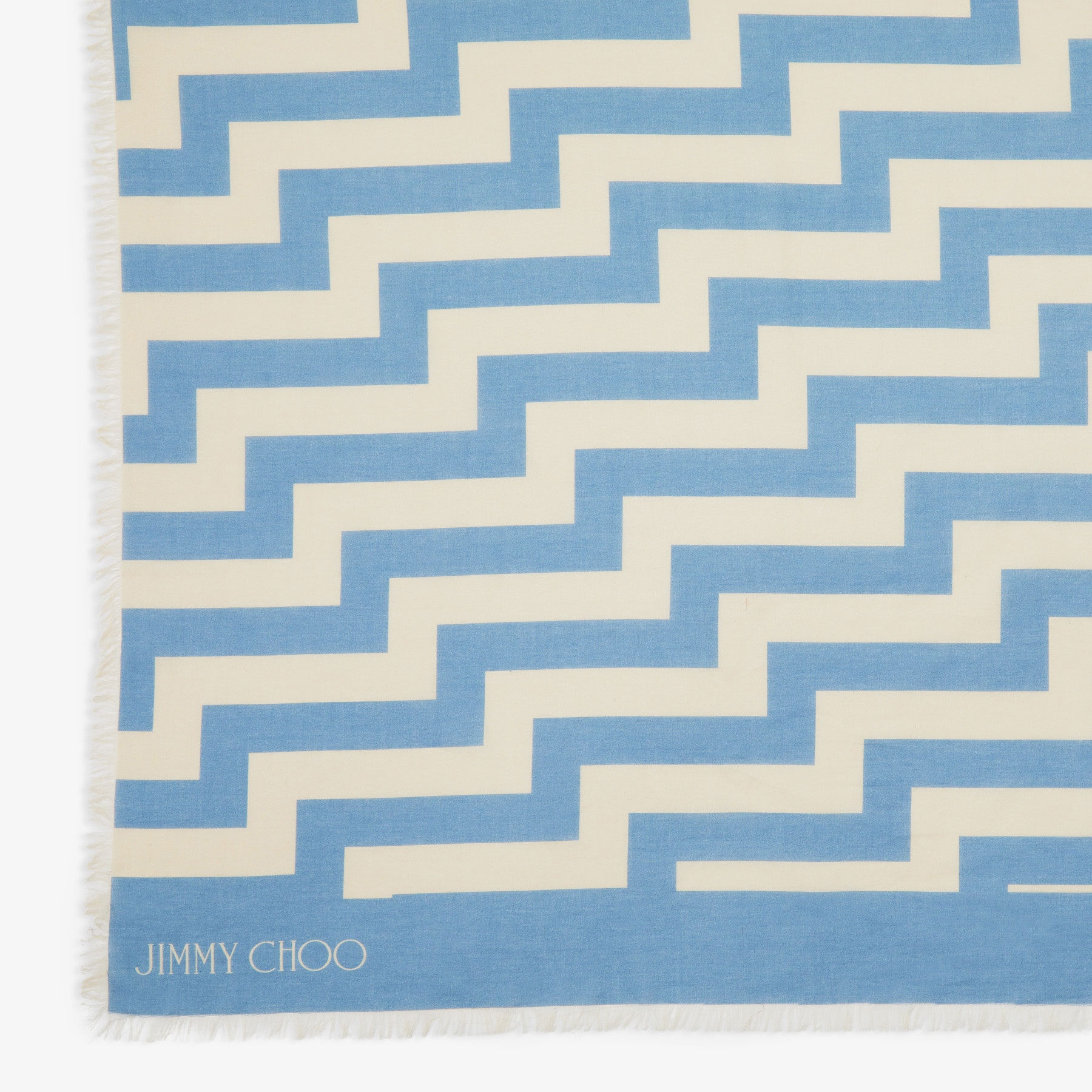 Teia
Smoky Blue Avenue Print Cotton Shawl - 2