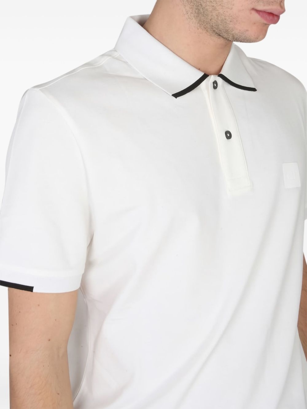contrast-trim polo shirt - 4