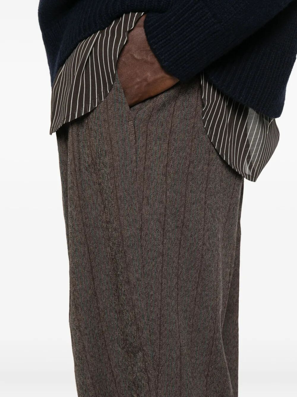 Golden Goose Men "Journey" Man`S Slacks Jogging Isiah Pinstripe Wool - 7