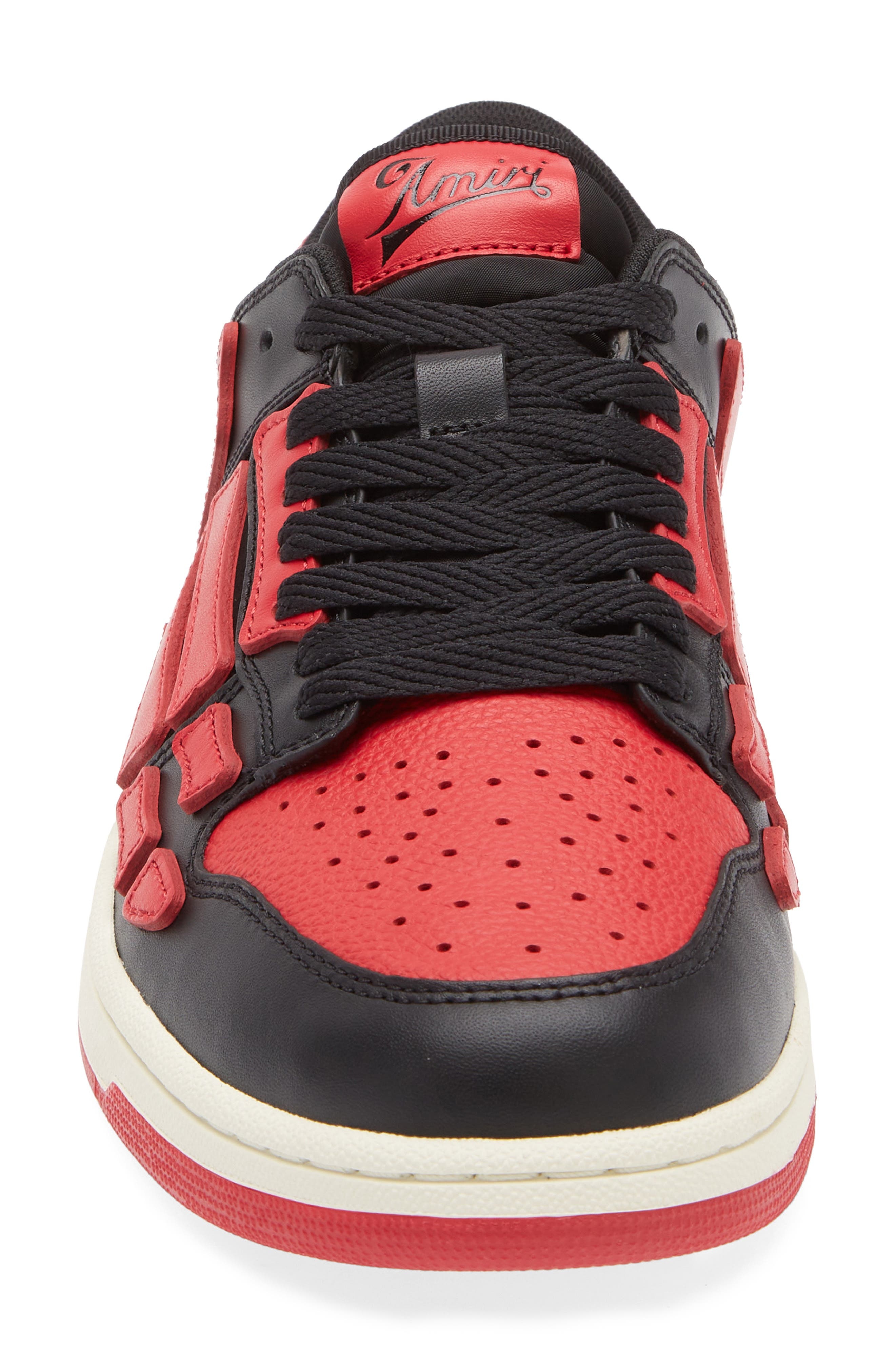 AMIRI Skeleton Low Top Sneaker in Varsity Red at Nordstrom - 4