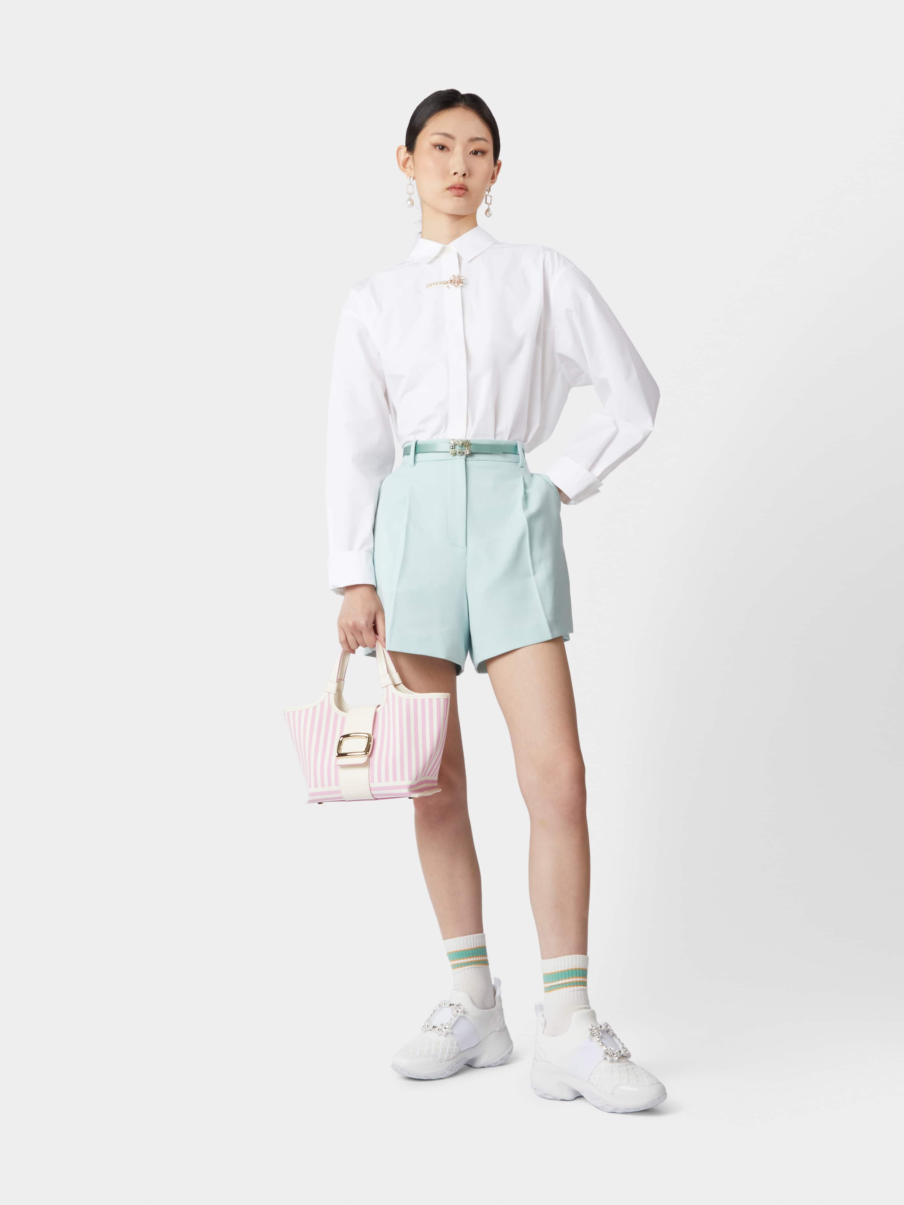 Viv' Run Strass Buckle Sneakers in Technical Fabrics - 9