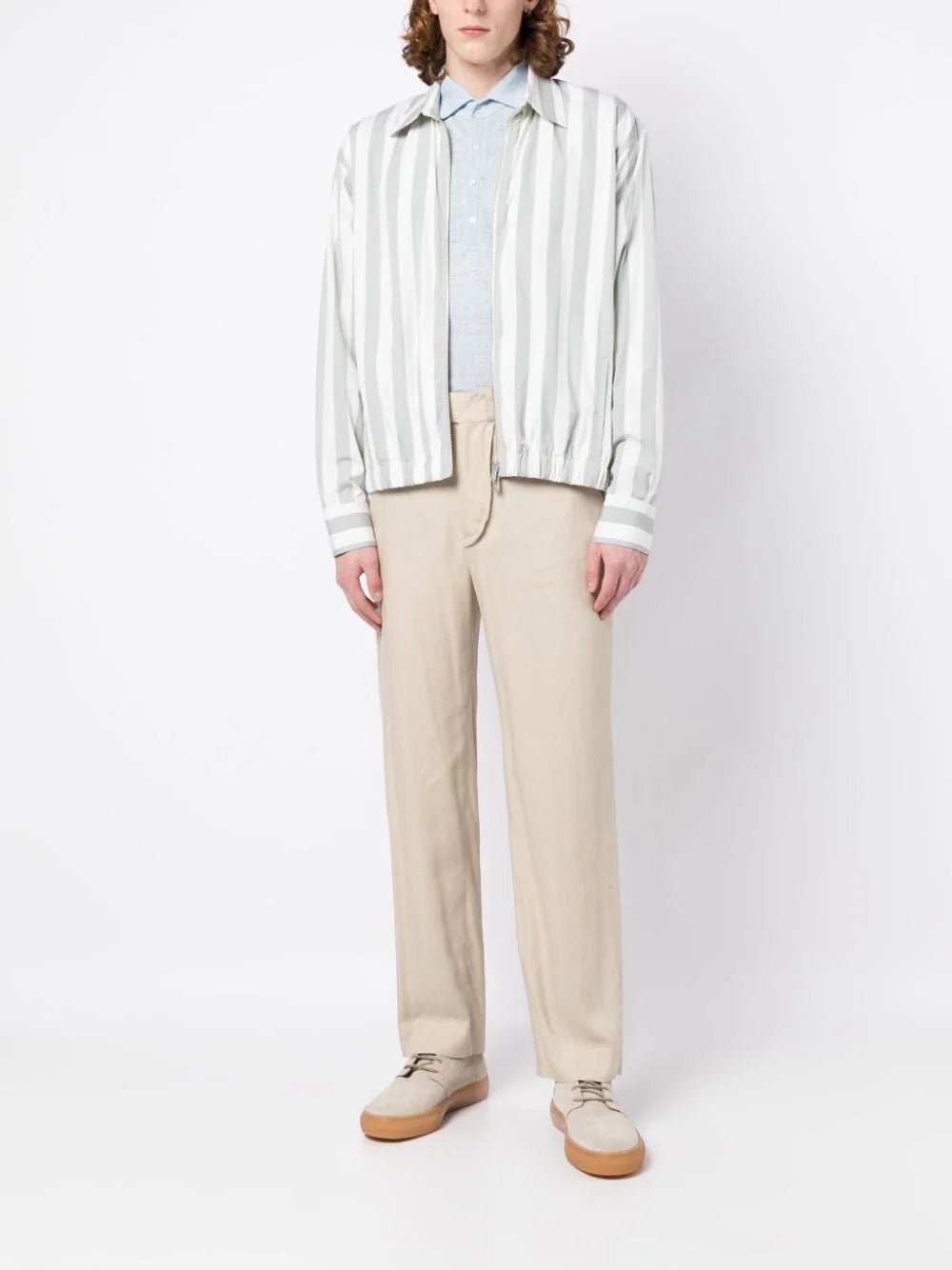 STRIPED ZIP-UP JACKET - 2