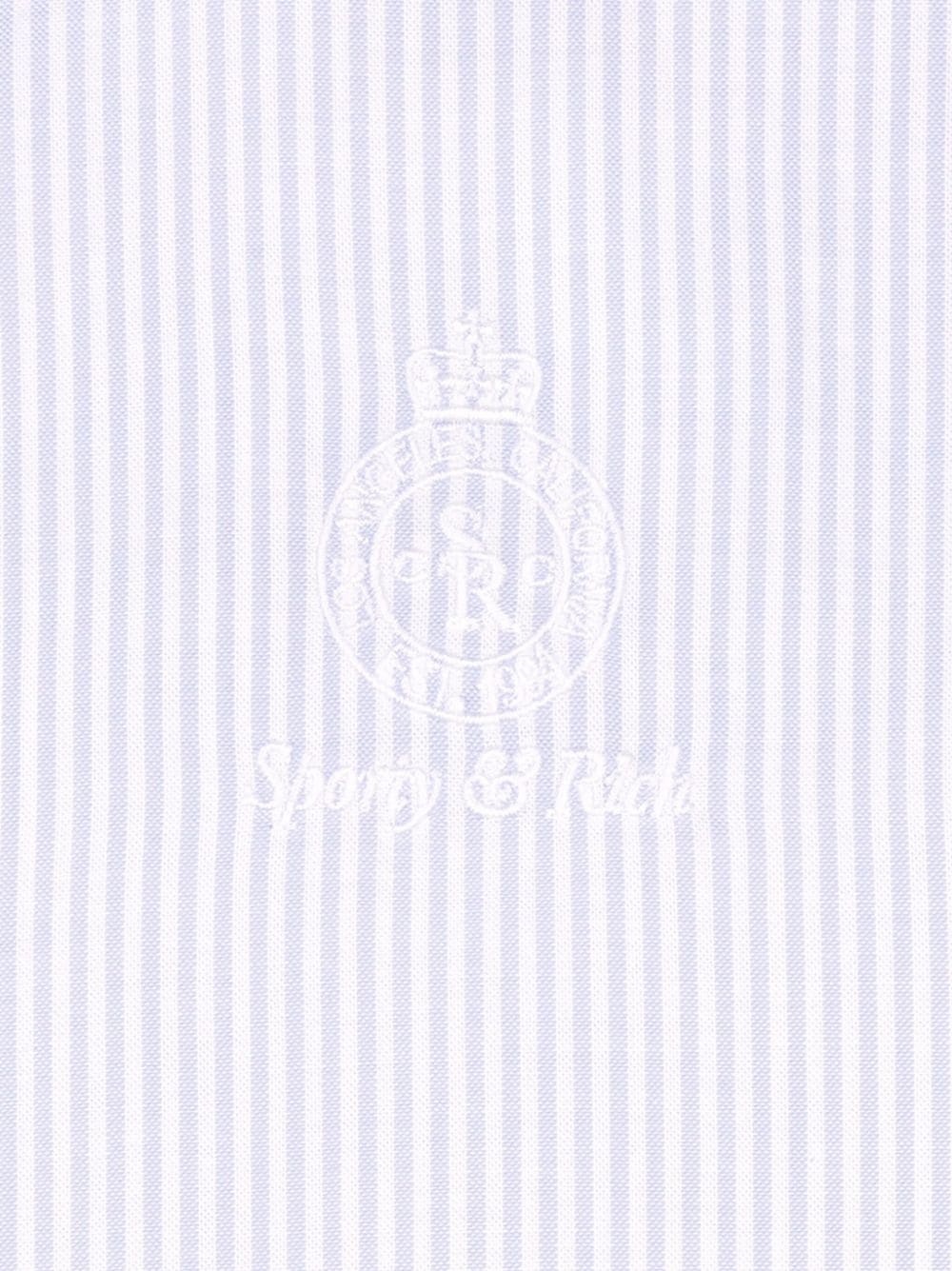 crown-logo striped Oxford shirt - 2