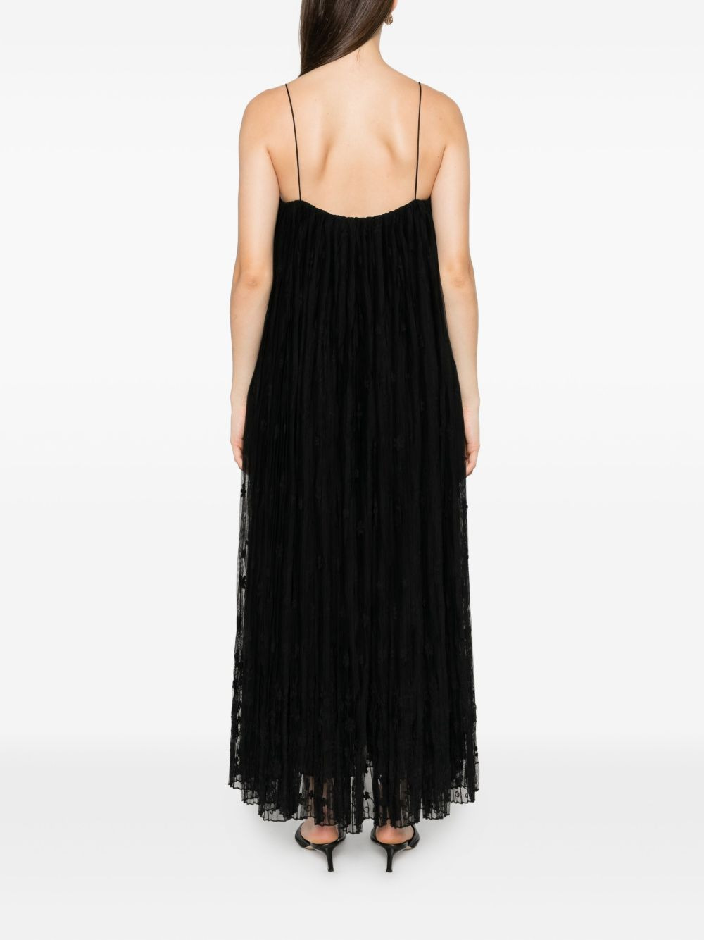 floral tulle midi dress - 4