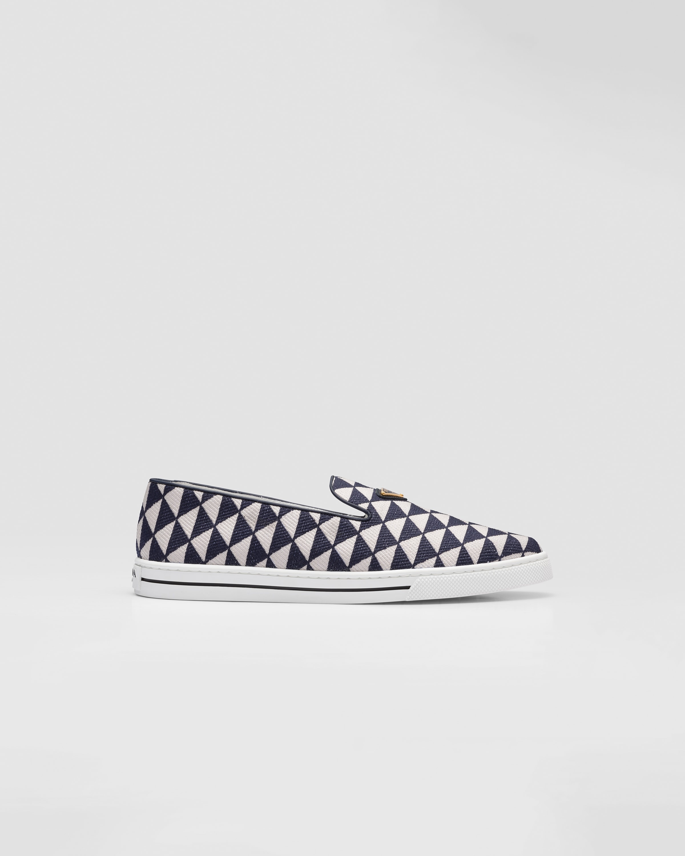Embroidered technical fabric slip-on shoes - 2