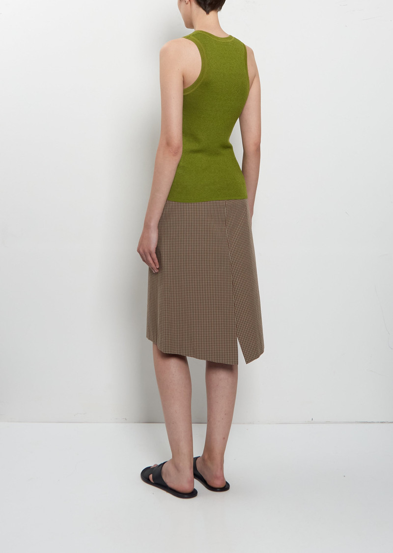 6397 Heirloom Knit Tank — Asparagus outlook