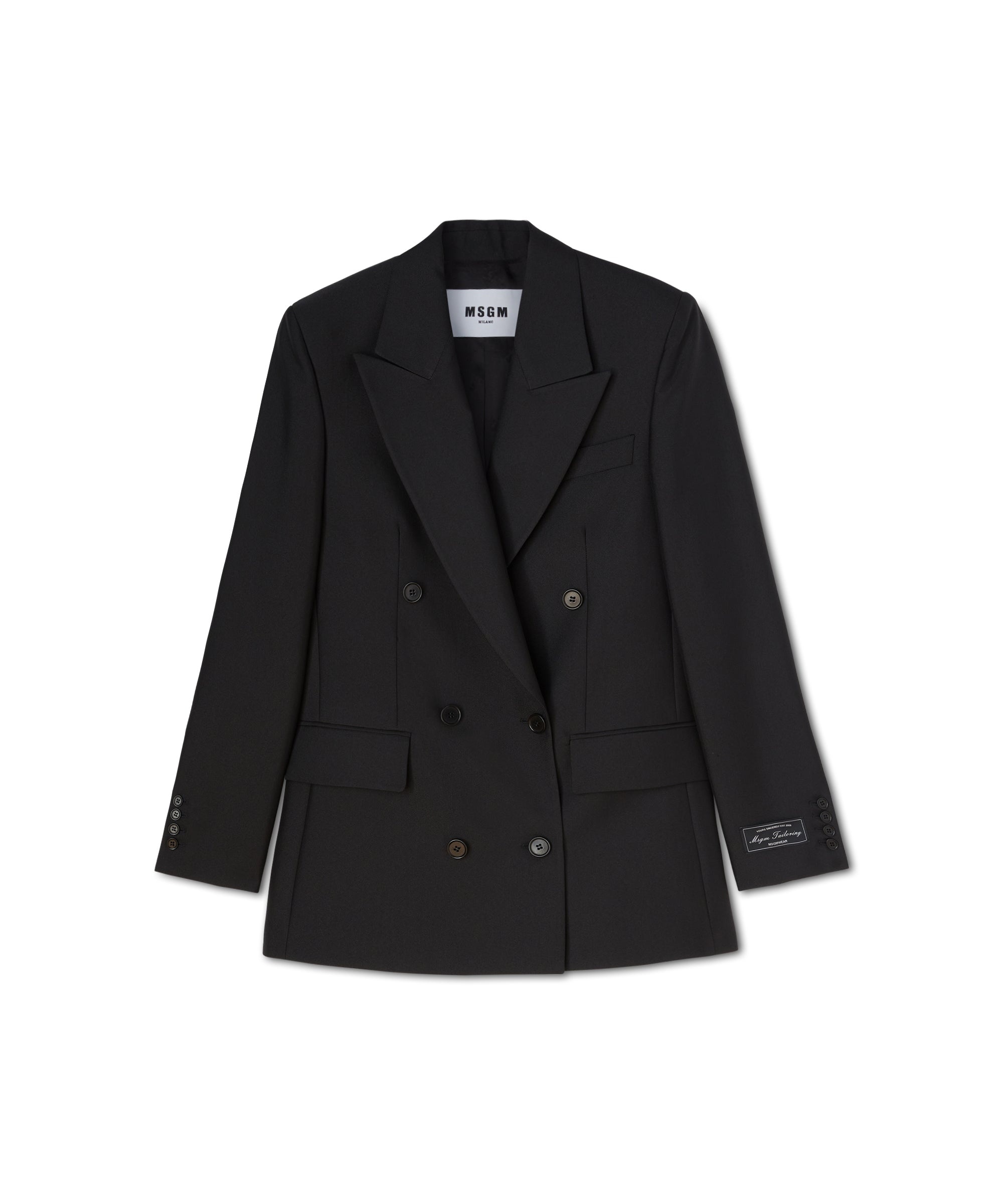 Double-breasted jacket with "Diagonal Techno Wool" motif - 1