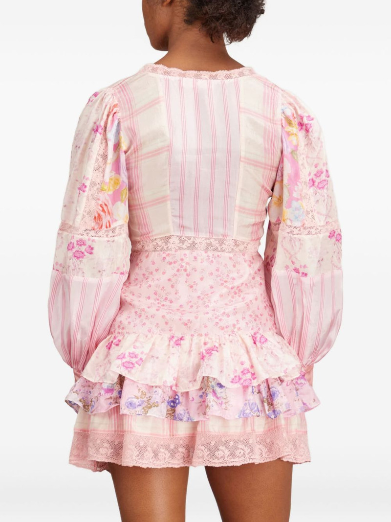 LoveShackFancy Sienne ruffled mini dress outlook