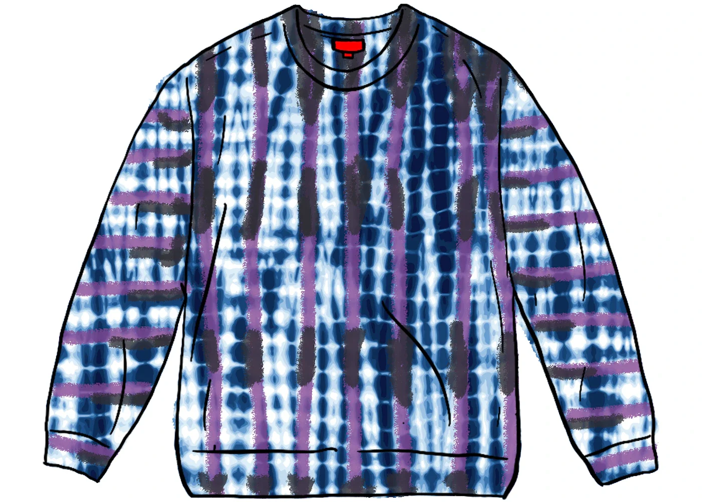 Supreme Dyed Bear L/S Top Black - 1